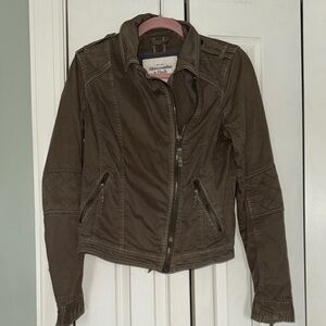 VINTAGE Abercrombie & Fitch Women's brown Jacket Large